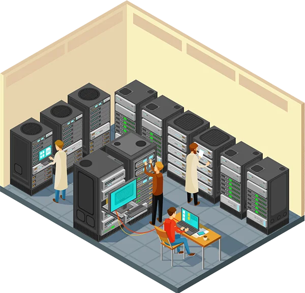 پشتیبانی ، نگهداری سایت و شبکه سازمانها، شرکتها 3 Network support company.png