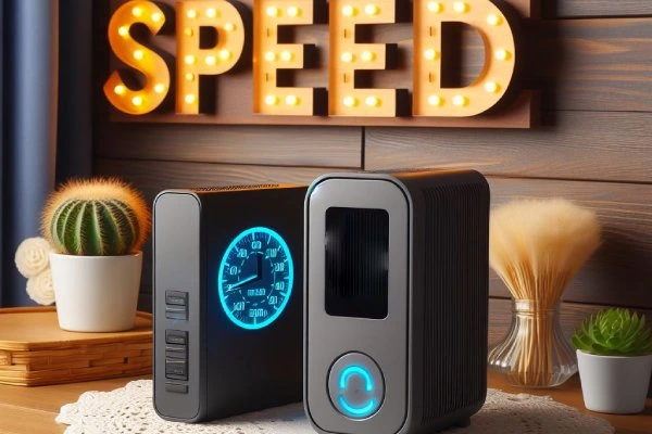 speed ADSL modem and fiber optic modem